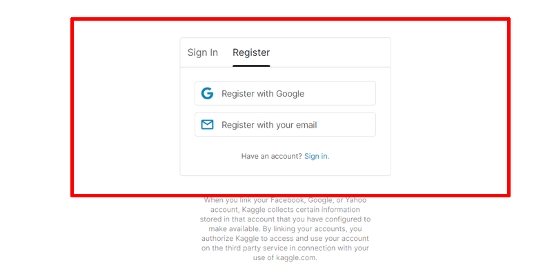「Googleアカウント」または「email」で登録します。