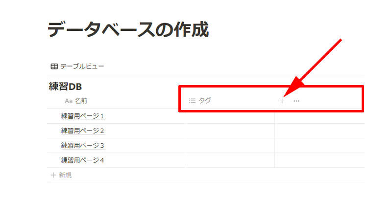 プロパティの場所の説明